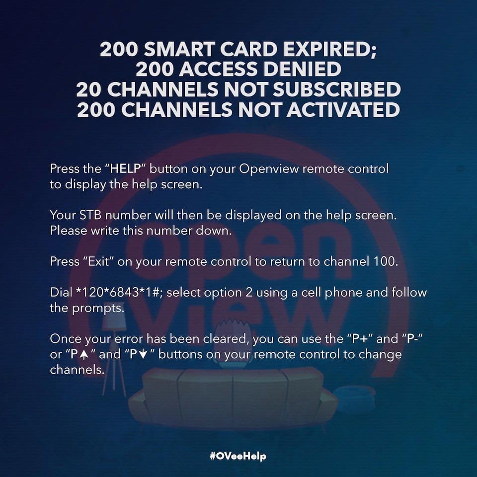 open view problems error 200